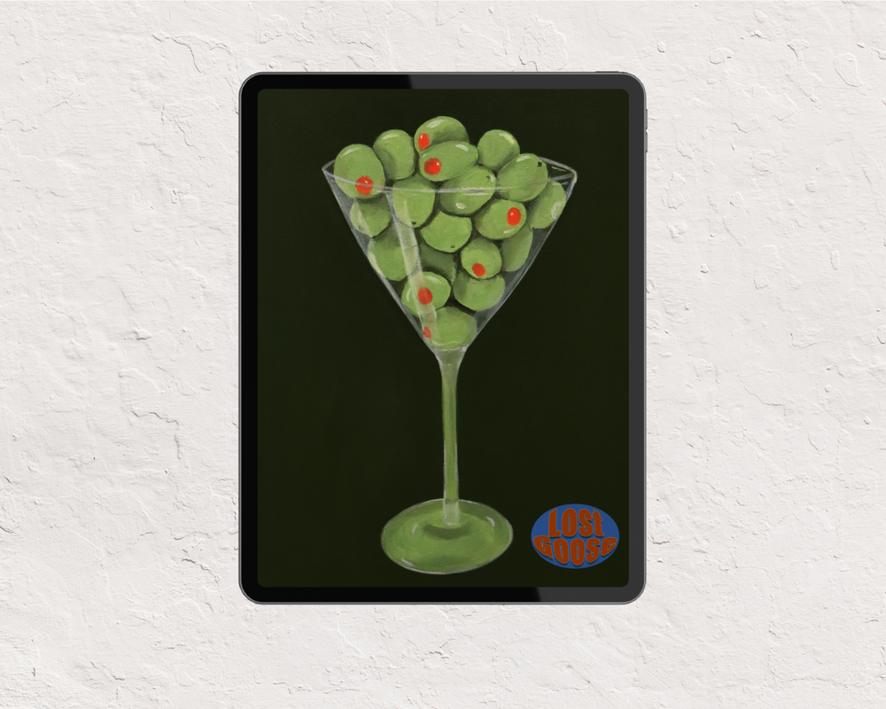 Olive Martini Print